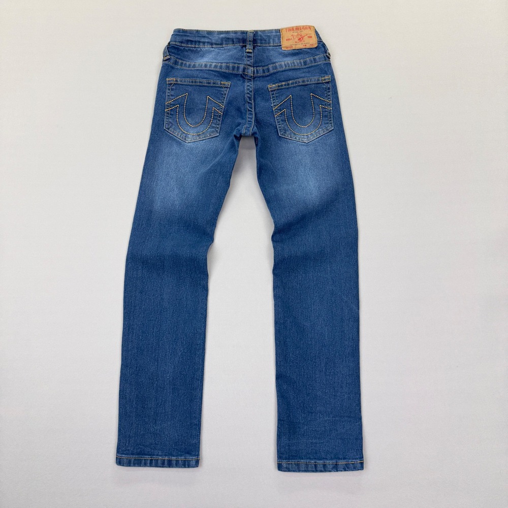True Religion Geno Relaxed Slim Jeans Girls Size 10 Stretch Denim Y2K Streetwear